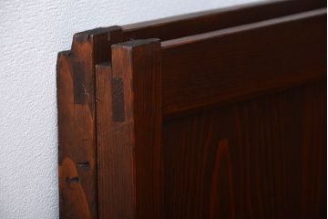 古民具・骨董　杉材の小さな板戸2枚(窓)