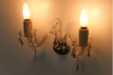 イギリスアンティーク　壁掛けシャンデリア(1)