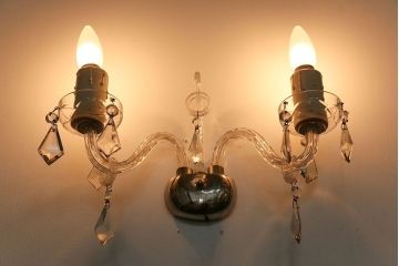 イギリスアンティーク　壁掛けシャンデリア(1)
