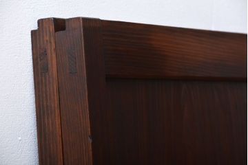 古民具・骨董　杉材一枚板の板戸2枚(窓)(2)