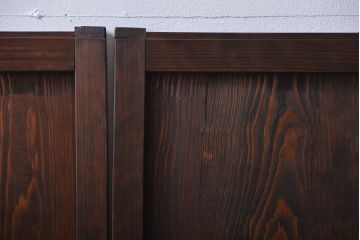 古民具・骨董　杉材の板戸4枚(窓)