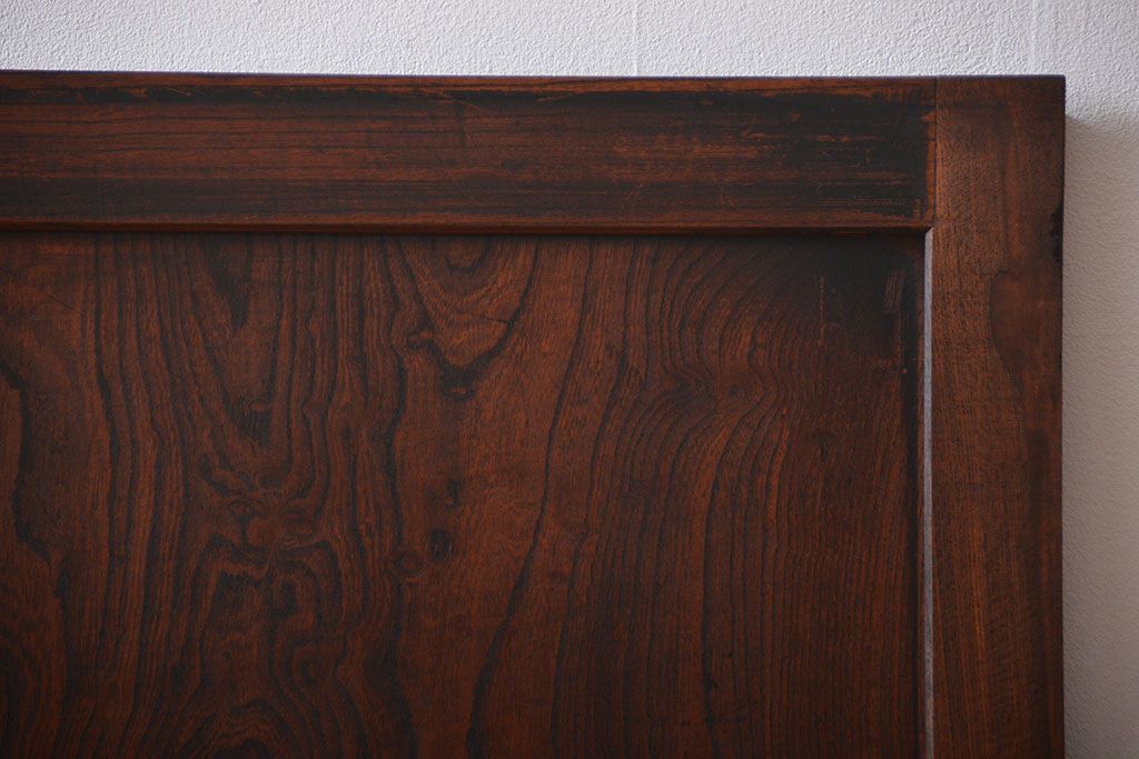 古民具・骨董　総欅材の板戸2枚セット(窓)