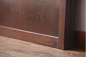 古民具・骨董　総欅材の板戸2枚セット(窓)