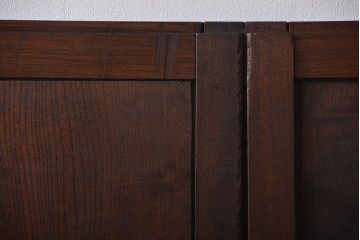 古民具・骨董　総欅材の板戸2枚セット(窓)