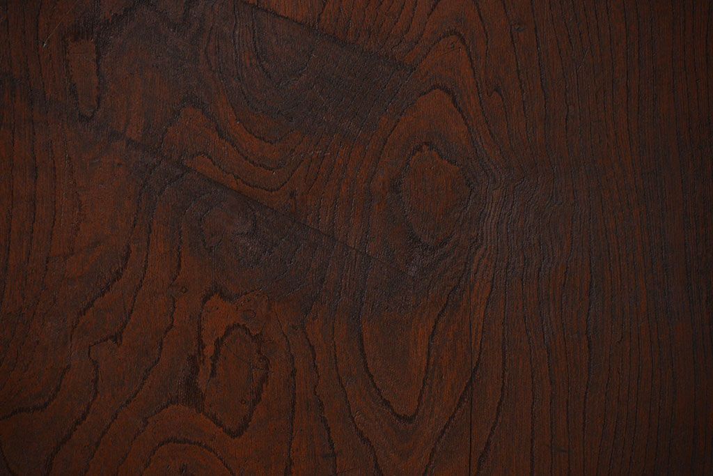 古民具・骨董　総欅材の板戸2枚セット(窓)