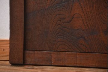 古民具・骨董　総欅材の板戸2枚セット(窓)