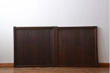 古民具・骨董　板戸2枚セット(窓)