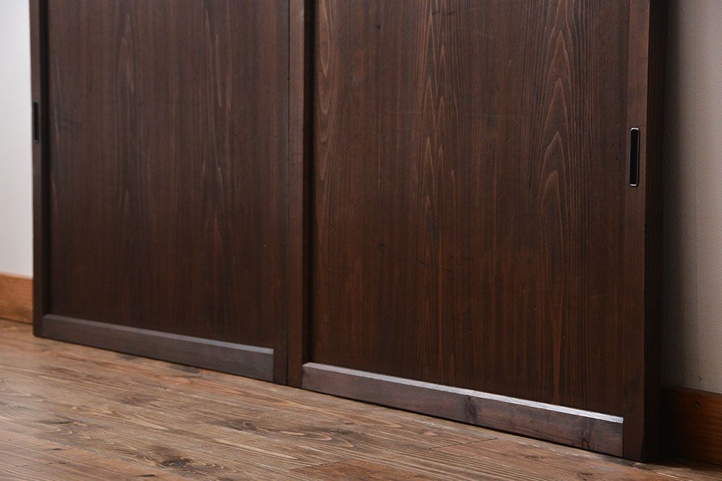 古民具・骨董　板戸2枚セット(窓)