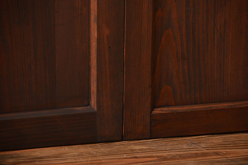 古民具・骨董　板戸2枚セット(窓)