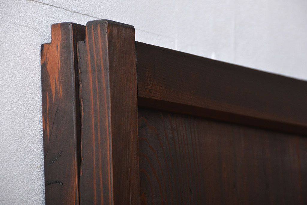 古民具・骨董　板戸2枚セット(窓)