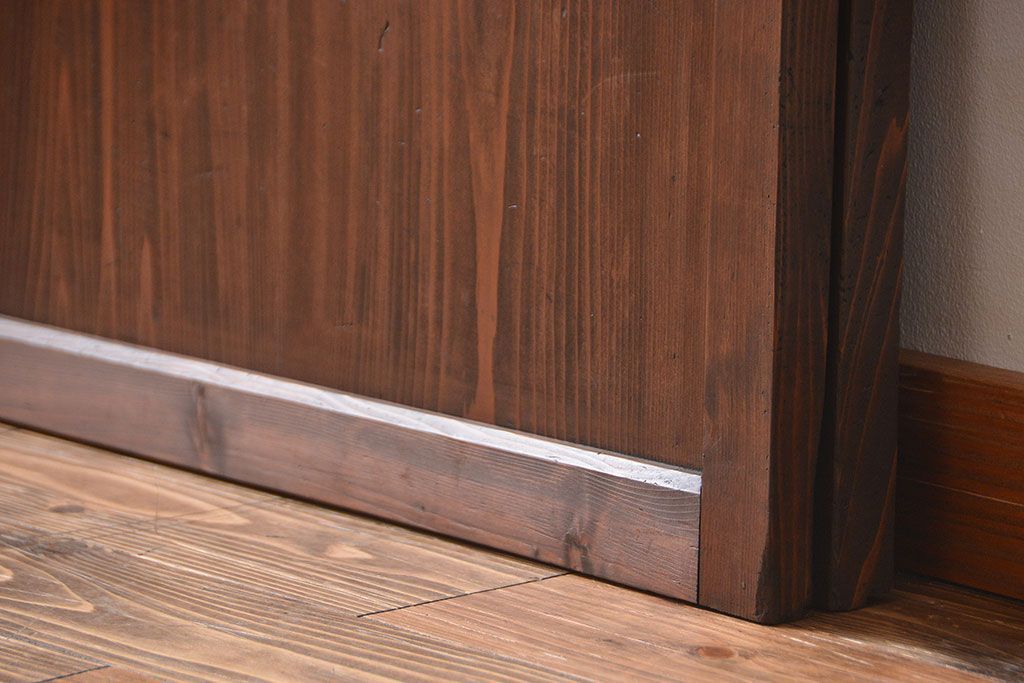 古民具・骨董　板戸2枚セット(窓)