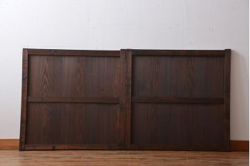 古民具・骨董　板戸2枚セット(窓)