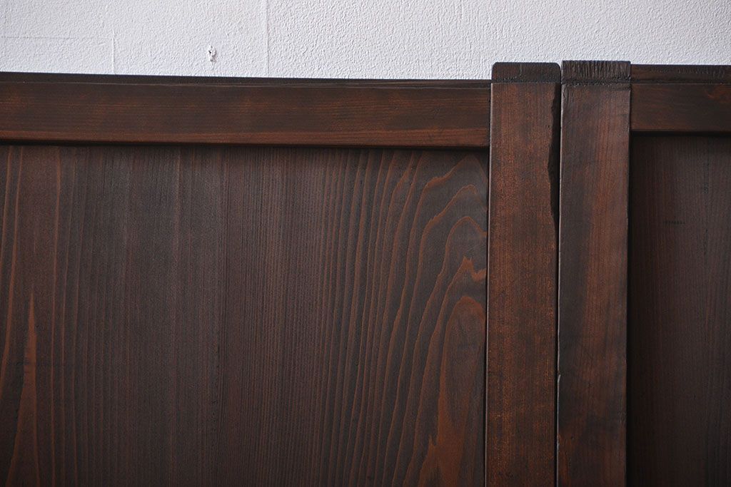 古民具・骨董　板戸2枚セット(窓)