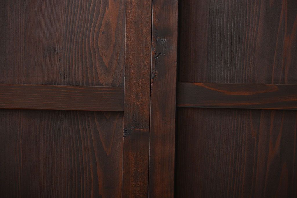 古民具・骨董　板戸2枚セット(窓)