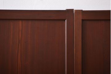 古民具・骨董　古い木の板戸4枚(窓)(1)