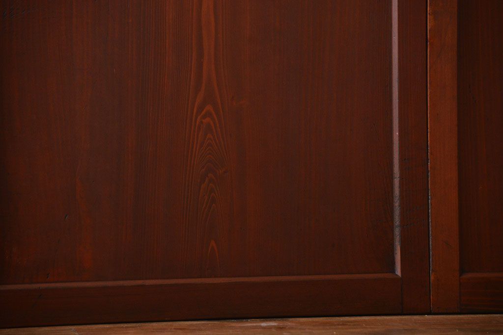 古民具・骨董　古い木の板戸4枚(窓)(1)