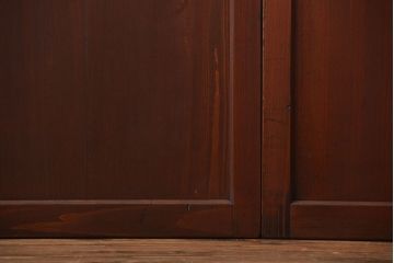 古民具・骨董　古い木の板戸4枚(窓)(1)