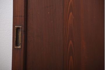 古民具・骨董　古い木の板戸4枚(窓)(1)