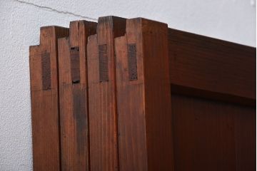 古民具・骨董　古い木の板戸4枚(窓)(1)