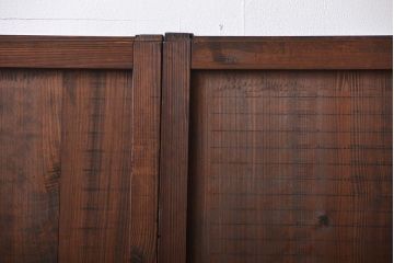 古民具・骨董　古い木の板戸4枚(窓)(1)