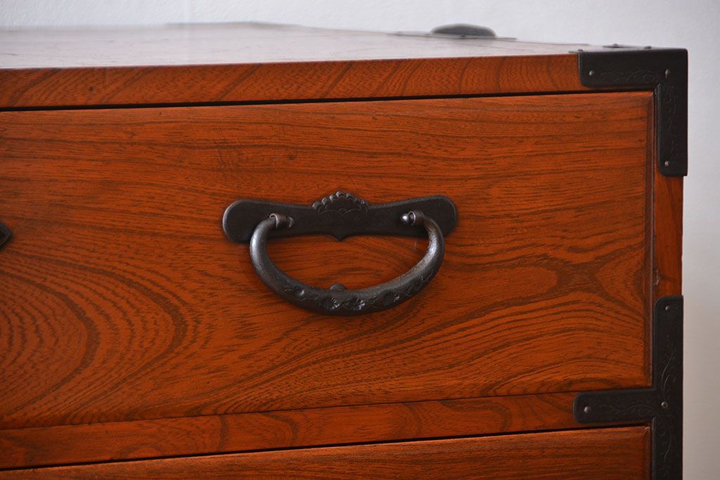 アンティーク家具　古民具・骨董　仙台一間時代箪笥(2)