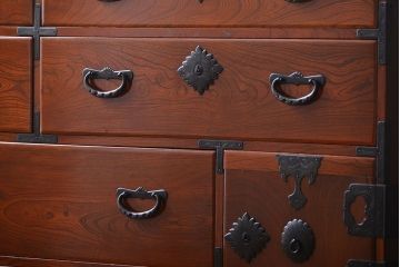アンティーク家具　古民具・骨董　仙台一間時代箪笥(2)
