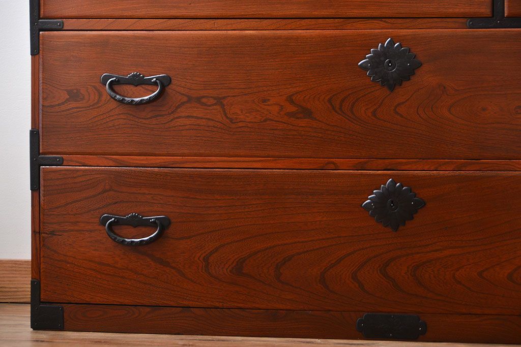 アンティーク家具　古民具・骨董　仙台一間時代箪笥(2)