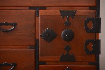 アンティーク家具　古民具・骨董　仙台一間時代箪笥(2)