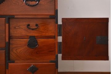アンティーク家具　古民具・骨董　仙台一間時代箪笥(2)