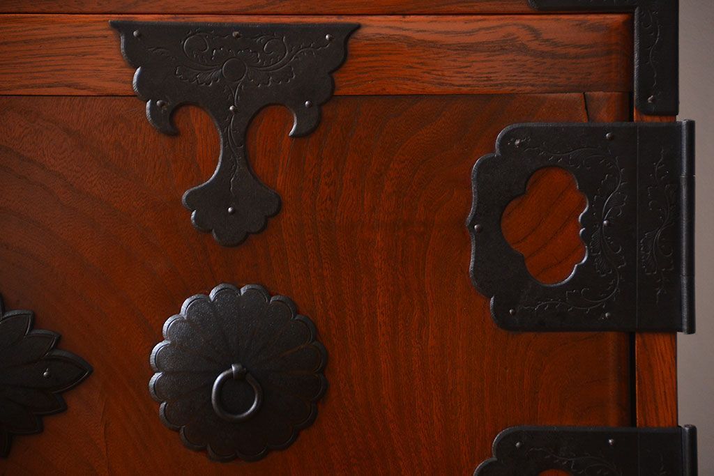 アンティーク家具　古民具・骨董　仙台一間時代箪笥(2)