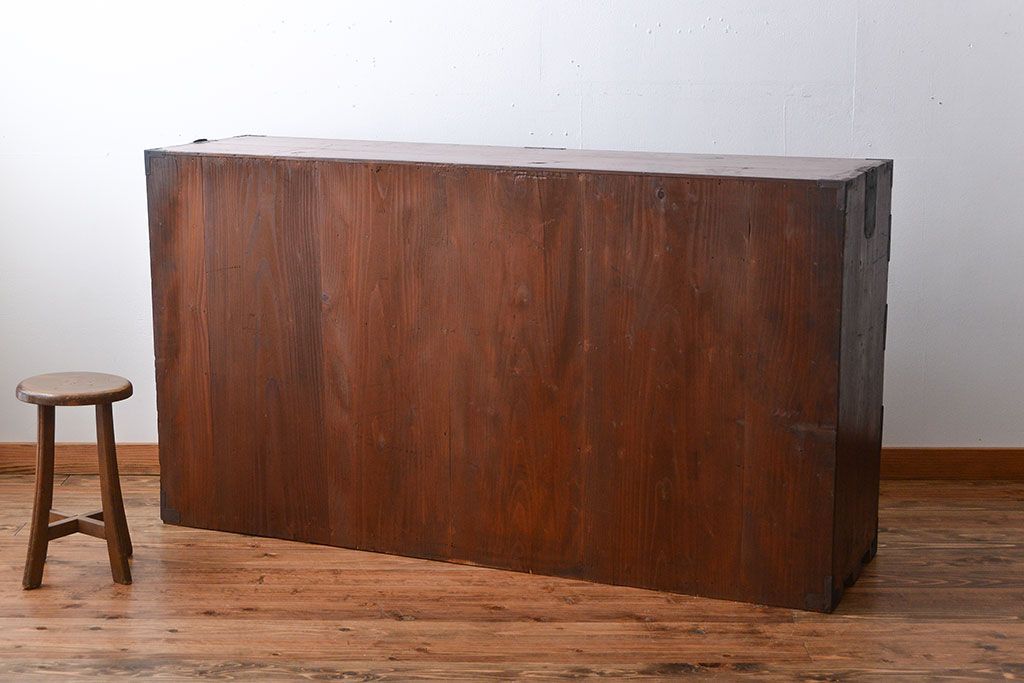 アンティーク家具　古民具・骨董　仙台一間時代箪笥(2)