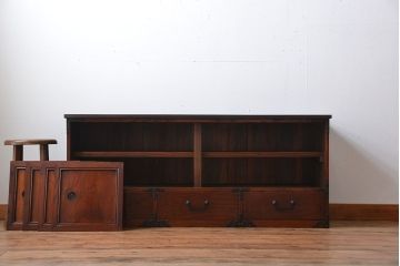 アンティーク家具　古民具・骨董　時代箪笥ローボード(1)
