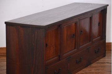 アンティーク家具　古民具・骨董　時代箪笥ローボード(1)