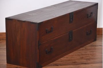 アンティーク家具　古民具・骨董　時代箪笥ローボード(2)