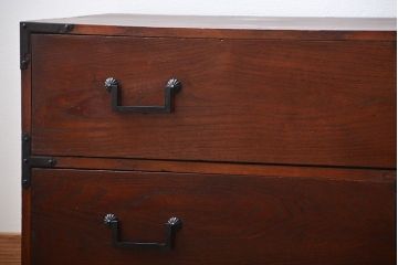 アンティーク家具　古民具・骨董　時代箪笥ローボード(2)