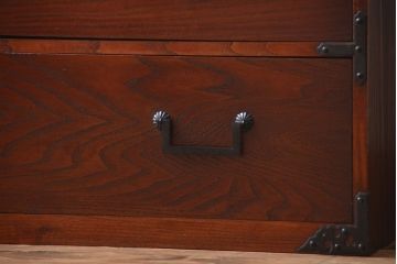 アンティーク家具　古民具・骨董　時代箪笥ローボード(2)