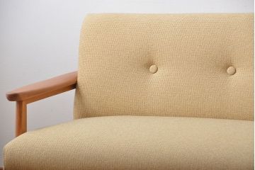 ヴィンテージ家具　ビンテージ　おしゃれな2人掛けソファ(ラブソファ)