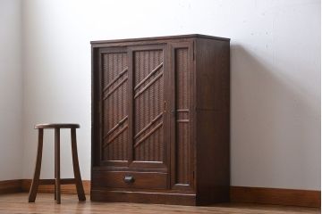 アンティーク家具　アンティーク　栗材の収納棚