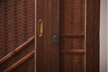 アンティーク家具　アンティーク　栗材の収納棚