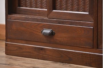 アンティーク家具　アンティーク　栗材の収納棚