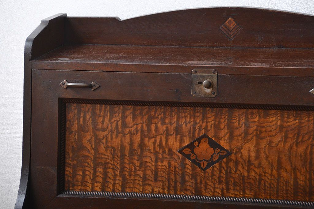 アンティーク家具　大正ロマン　ライティングビューロー