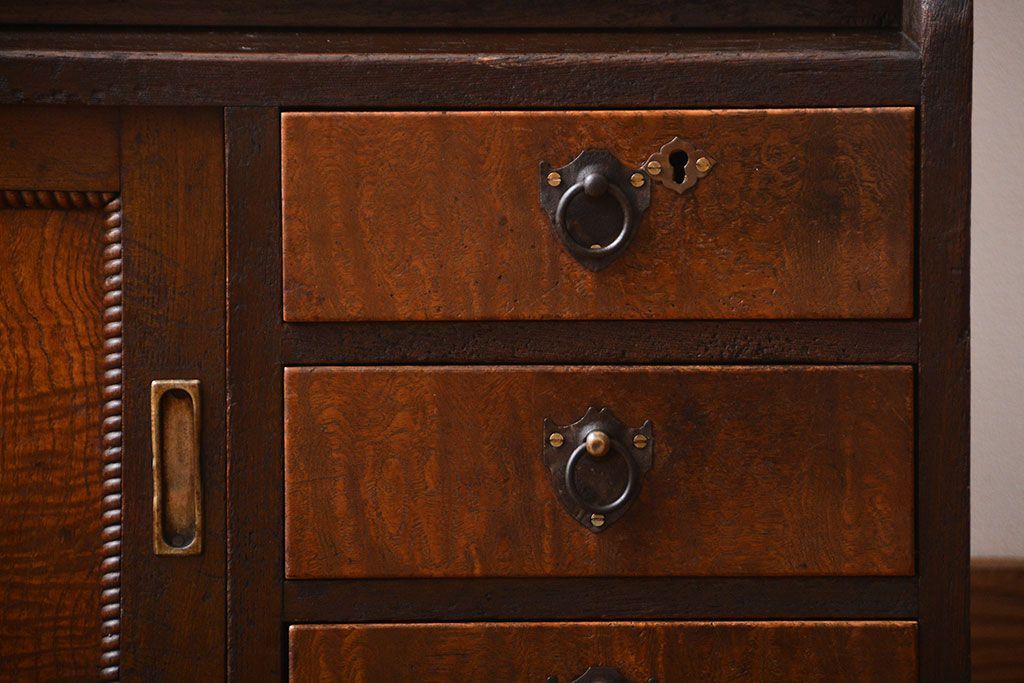 アンティーク家具　大正ロマン　ライティングビューロー