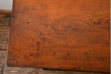 アンティーク家具　古民具・骨董　引き出し付き作業台