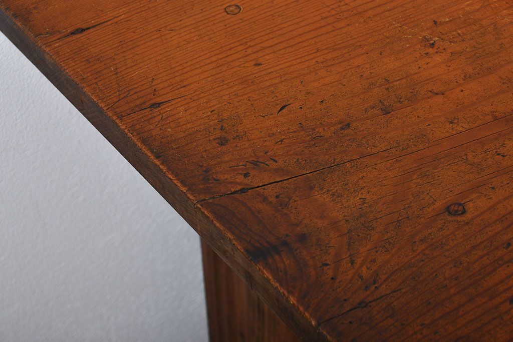 アンティーク家具　古民具・骨董　引き出し付き作業台