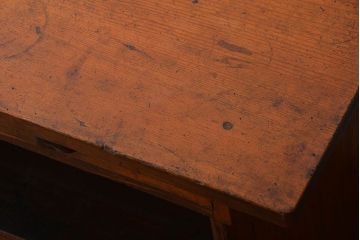アンティーク家具　古民具・骨董　引き出し付き作業台