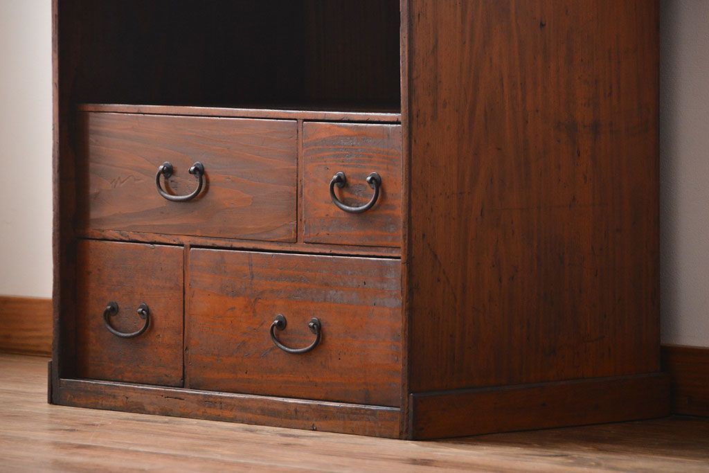 アンティーク家具　古民具・骨董　引き出し付き作業台