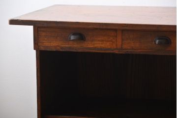 アンティーク家具　古民具・骨董　引き出し付き作業台