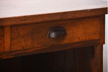 アンティーク家具　古民具・骨董　引き出し付き作業台
