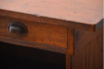 アンティーク家具　古民具・骨董　引き出し付き作業台