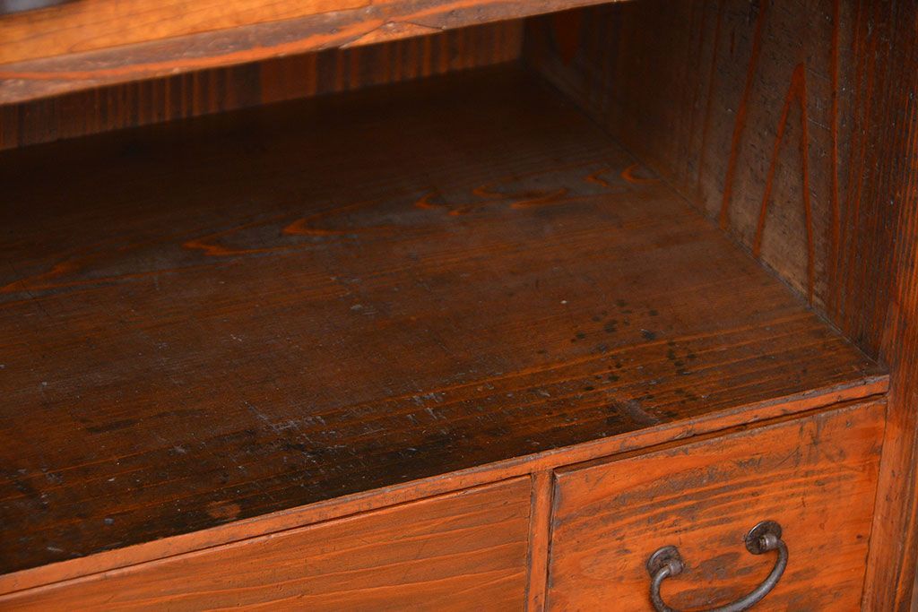 アンティーク家具　古民具・骨董　引き出し付き作業台